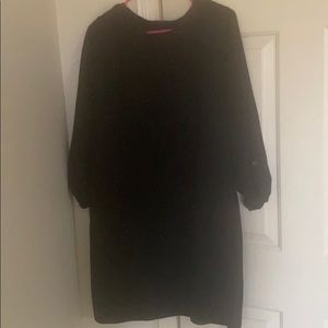 Black target dress